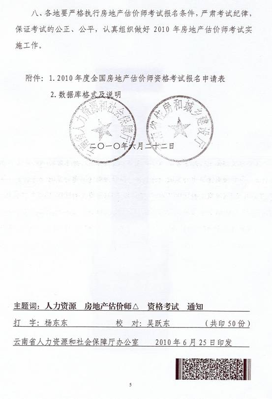 關(guān)于2010年度房地產(chǎn)估價(jià)師執(zhí)業(yè)資格考試有關(guān)問題的通知