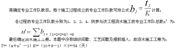 進(jìn)度計劃編制的成倍節(jié)拍流水施工進(jìn)度計劃