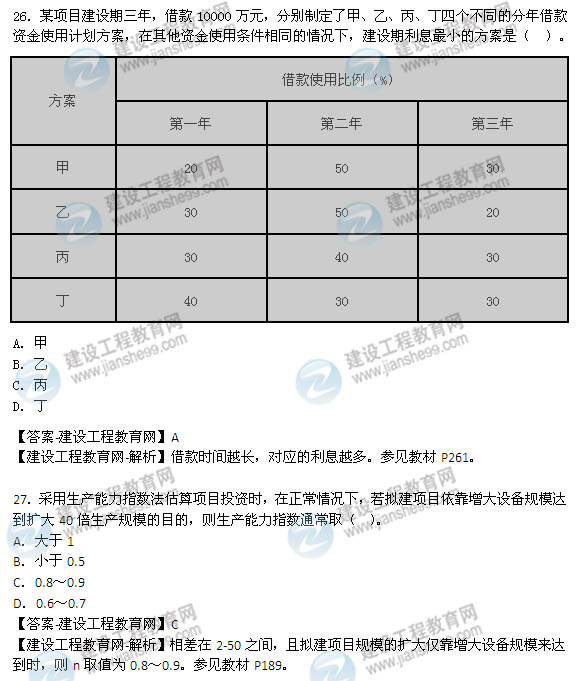 2014年咨詢工程師《項(xiàng)目決策分析與評(píng)價(jià)》選擇20-28題