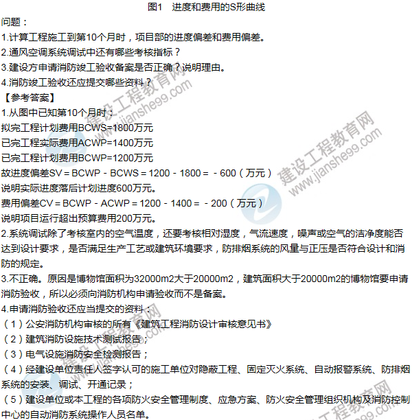 2013年一級建造師機電工程試題及答案(案例一)