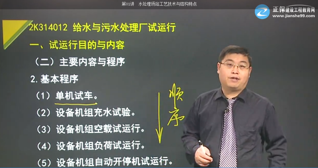 2017年一建市政公用工程給水與污水處理廠試運(yùn)行要求【點評】