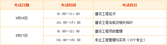 上海2018年一級(jí)建造師考試時(shí)間是什么時(shí)候？